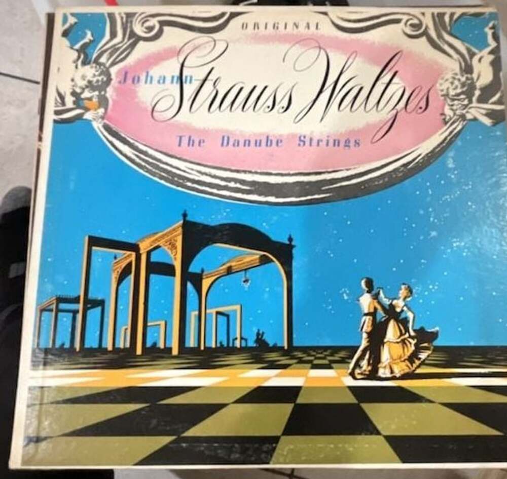 Original Johann Strauss Waltzes by The Danube Strings Vinyl LP Record